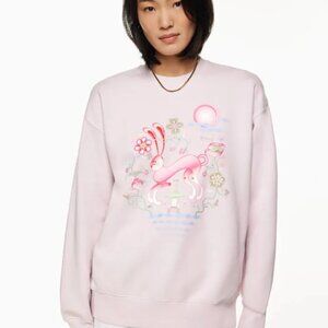 Aritzia TNA lunar new year 2023 boyfriend sweatshirt